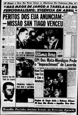 Última Hora [jornal]. Rio de Janeiro-RJ, 22 mar. 1963 [ed. vespertina].