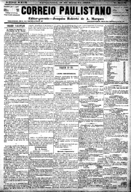 Correio paulistano [jornal], [s/n]. São Paulo-SP, 15 mai. 1883.