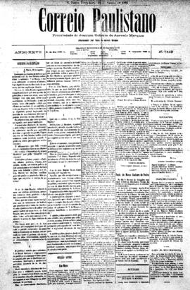 Correio paulistano [jornal], [s/n]. São Paulo-SP, 30 ago. 1881.