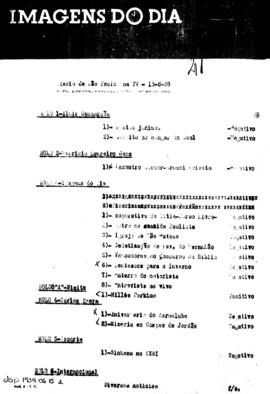 TV Tupi [emissora]. Diário de São Paulo na T.V. [programa]. Roteiro [televisivo], 15 jun. 1959.