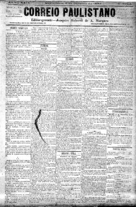 Correio paulistano [jornal], [s/n]. São Paulo-SP, 06 out. 1882.