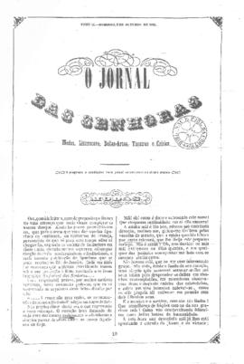 O Jornal das senhoras [jornal], t. 2, [s/n]. Rio de Janeiro-RJ, 03 out. 1852.