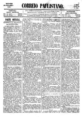 Correio paulistano [jornal], a. 2, n. 356. São Paulo-SP, 18 jan. 1856.