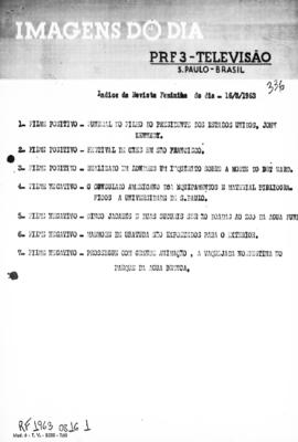TV Tupi [emissora]. Revista Feminina [programa]. Roteiro [televisivo], 16 ago. 1963.