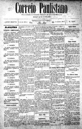 Correio paulistano [jornal], [s/n]. São Paulo-SP, 26 out. 1881.