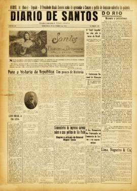Diario de Santos [jornal], a. 60, n. 305. Santos-SP, 15 out. 1931.