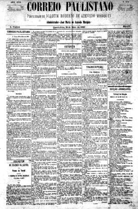 Correio paulistano [jornal], [s/n]. São Paulo-SP, 26 mai. 1880.