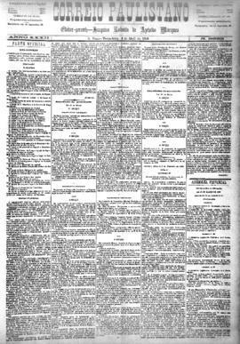 Correio paulistano [jornal], [s/n]. São Paulo-SP, 06 abr. 1886.