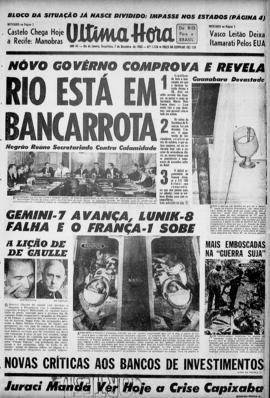 Última Hora [jornal]. Rio de Janeiro-RJ, 07 dez. 1965 [ed. matutina].