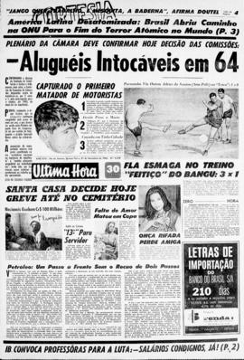 Última Hora [jornal]. Rio de Janeiro-RJ, 21 nov. 1963 [ed. vespertina].