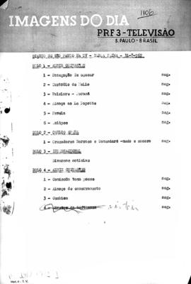 TV Tupi [emissora]. Diário de São Paulo na T.V. [programa]. Roteiro [televisivo], 31 jul. 1962.