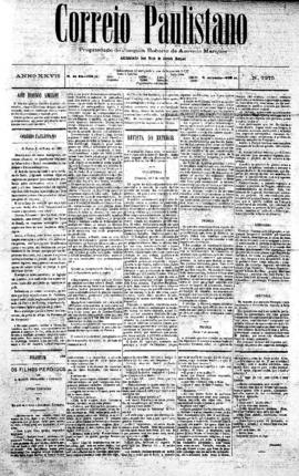 Correio paulistano [jornal], [s/n]. São Paulo-SP, 03 mar. 1881.