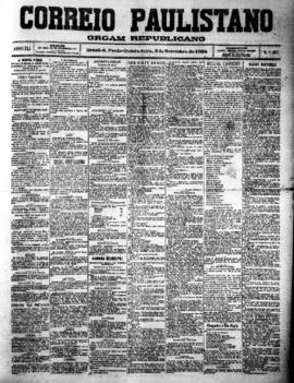 Correio paulistano [jornal], [s/n]. São Paulo-SP, 06 set. 1894.