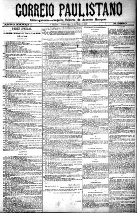 Correio paulistano [jornal], [s/n]. São Paulo-SP, 26 mai. 1887.