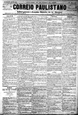 Correio paulistano [jornal], [s/n]. São Paulo-SP, 17 jun. 1883.