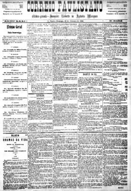 Correio paulistano [jornal], [s/n]. São Paulo-SP, 19 out. 1884.