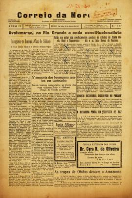 Correio da noroeste [jornal], a. 2, n. 377. Bauru-SP, 30 ago. 1932.