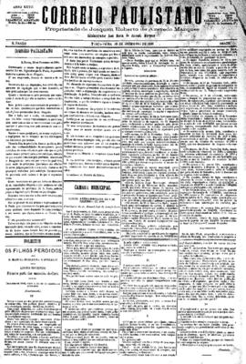 Correio paulistano [jornal], [s/n]. São Paulo-SP, 28 dez. 1880.