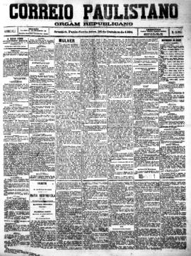 Correio paulistano [jornal], [s/n]. São Paulo-SP, 26 out. 1894.