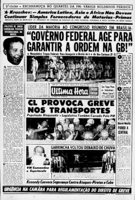 Última Hora [jornal]. Rio de Janeiro-RJ, 30 mar. 1963 [ed. vespertina].