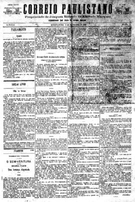 Correio paulistano [jornal], [s/n]. São Paulo-SP, 01 nov. 1880.