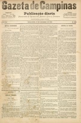Gazeta de Campinas [jornal], a. 8, n. 1132. Campinas-SP, 18 set. 1877.