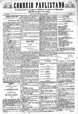 Correio paulistano [jornal], [s/n]. São Paulo-SP, 08 out. 1880.