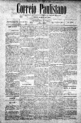 Correio paulistano [jornal], [s/n]. São Paulo-SP, 28 jul. 1881.