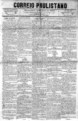 Correio paulistano [jornal], [s/n]. São Paulo-SP, 12 mai. 1882.