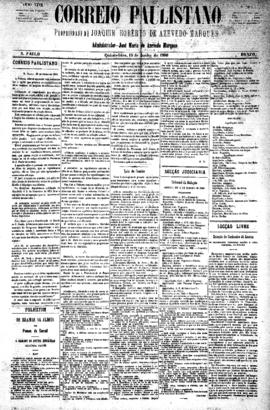 Correio paulistano [jornal], [s/n]. São Paulo-SP, 10 jun. 1880.