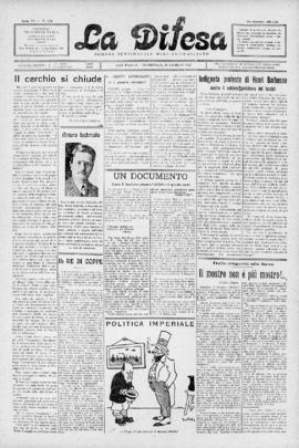 La Difesa [jornal], a. 4, n. 174. São Paulo-SP, 17 jul. 1927.