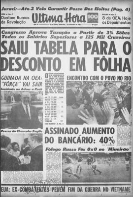 Última Hora [jornal]. Rio de Janeiro-RJ, 25 nov. 1965 [ed. matutina].