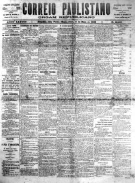 Correio paulistano [jornal], [s/n]. São Paulo-SP, 06 mai. 1892.