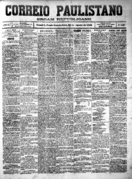 Correio paulistano [jornal], [s/n]. São Paulo-SP, 22 ago. 1894.