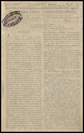 O Observador constitucional [jornal], [s/n]. São Paulo-SP, 31 dez. 1830.