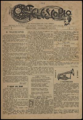 O Telescopio [jornal], a. 1, n. 1. São Paulo-SP, [1907].