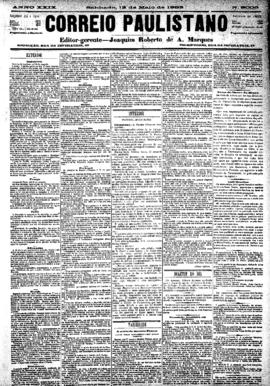 Correio paulistano [jornal], [s/n]. São Paulo-SP, 12 mai. 1883.