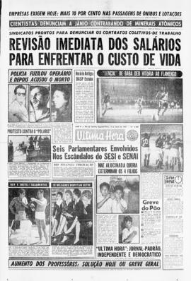 Última Hora [jornal]. Rio de Janeiro-RJ, 03 abr. 1961 [ed. extra, 1].