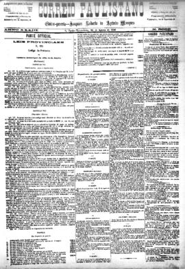 Correio paulistano [jornal], [s/n]. São Paulo-SP, 24 ago. 1886.