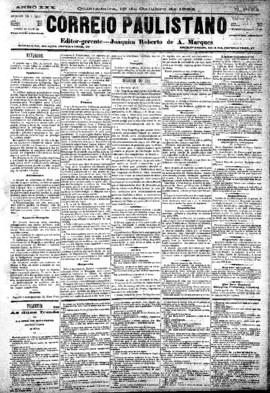 Correio paulistano [jornal], [s/n]. São Paulo-SP, 18 out. 1883.