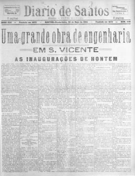 Diario de Santos [jornal], a. 42, n. 220. Santos-SP, 22 mai. 1914.