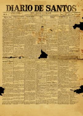 Diario de Santos [jornal], a. 20, n. 221. Santos-SP, 20 jul. 1892.