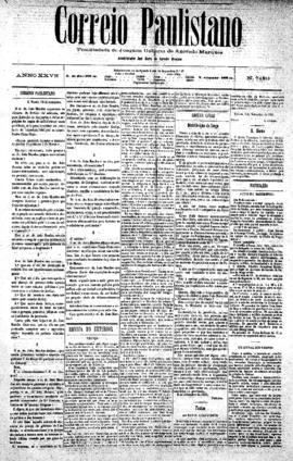 Correio paulistano [jornal], [s/n]. São Paulo-SP, 13 set. 1881.