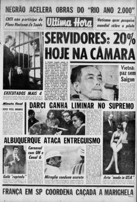 Última Hora [jornal]. Rio de Janeiro-RJ, 14 nov. 1968 [ed. matutina].