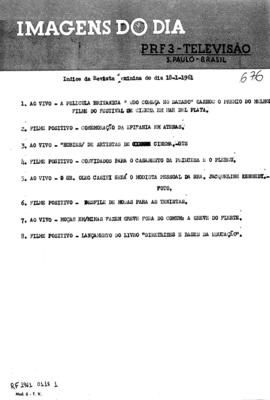 TV Tupi [emissora]. Revista Feminina [programa]. Roteiro [televisivo], 18 jan. 1961.