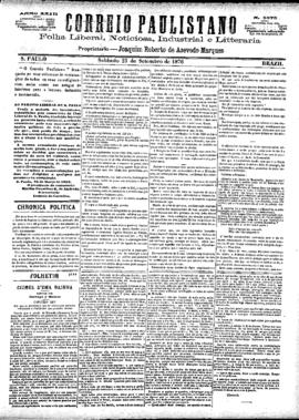 Correio paulistano [jornal], [s/n]. São Paulo-SP, 23 set. 1876.