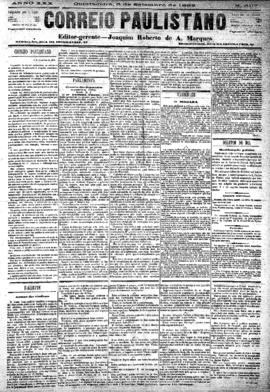 Correio paulistano [jornal], [s/n]. São Paulo-SP, 06 set. 1883.