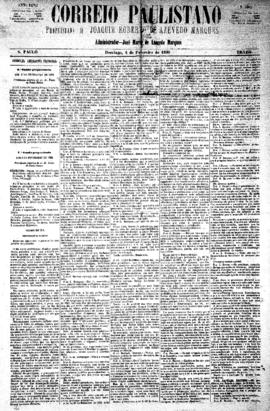 Correio paulistano [jornal], [s/n]. São Paulo-SP, 08 fev. 1880.