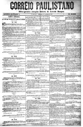Correio paulistano [jornal], [s/n]. São Paulo-SP, 17 abr. 1887.