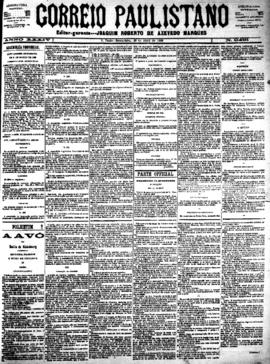 Correio paulistano [jornal], [s/n]. São Paulo-SP, 20 abr. 1888.